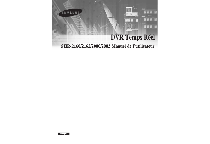 Page n°1 - Manuel utilisateur Samsung SHR-2162P750