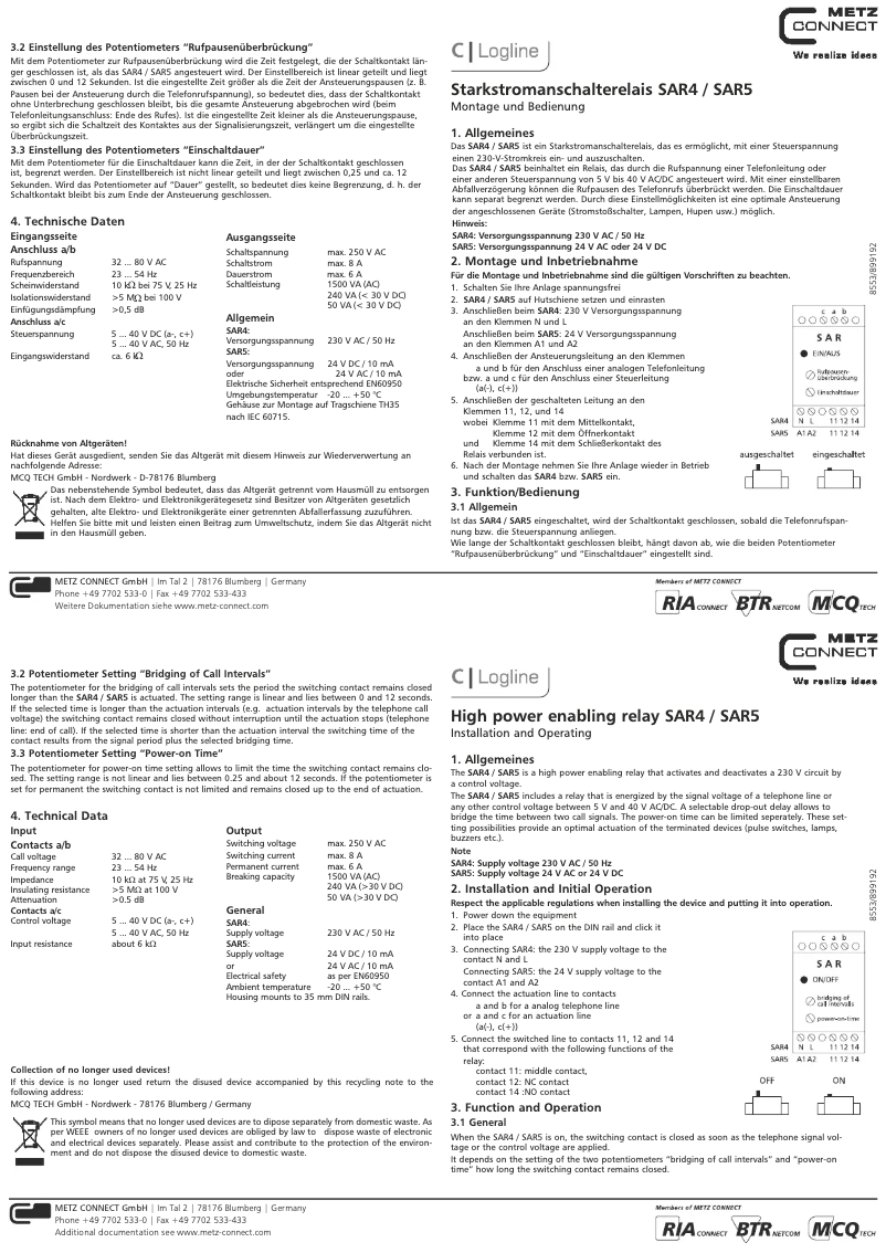 Page n°1 - Manuel utilisateur BTR Netcom 130283-I