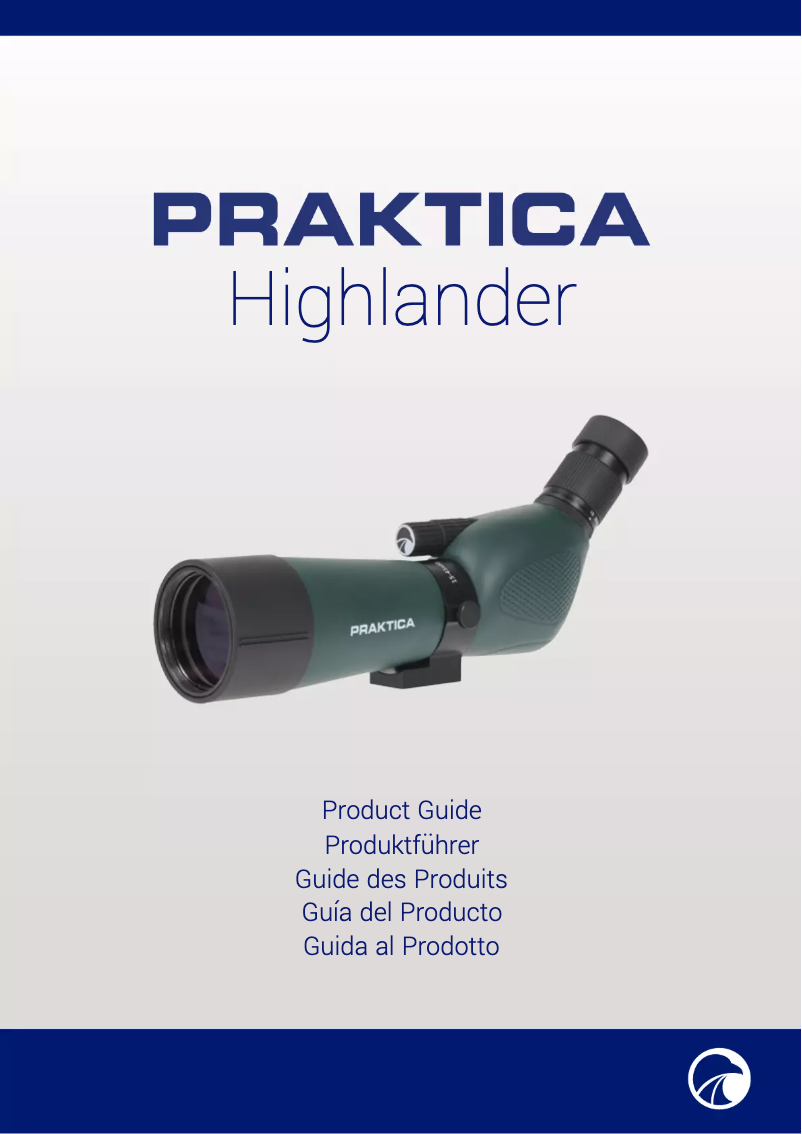 Page n°1 - Manuel utilisateur Praktica Highlander 15-45x60