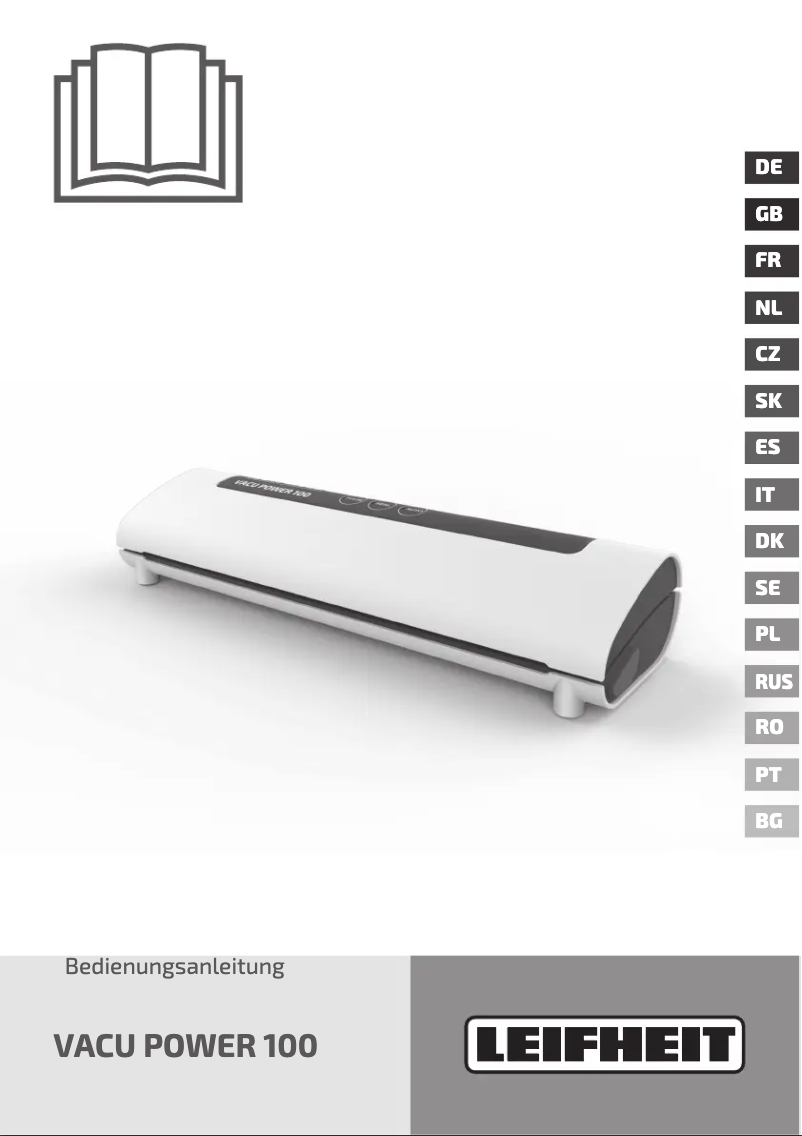 Page n°1 - Manuel utilisateur Leifheit Vacu Power 100