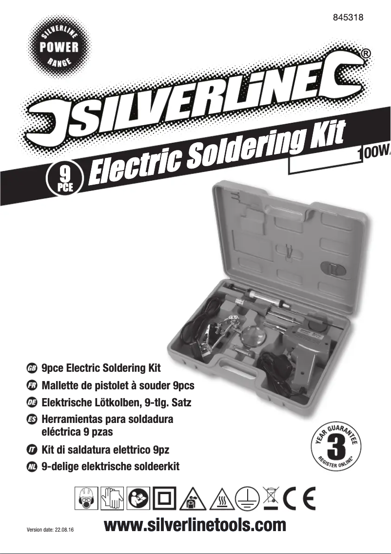 Page 1 de la notice Manuel utilisateur Silverline 845318