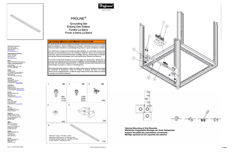 Page 1 de la notice Manuel utilisateur Hoffman PGS2K