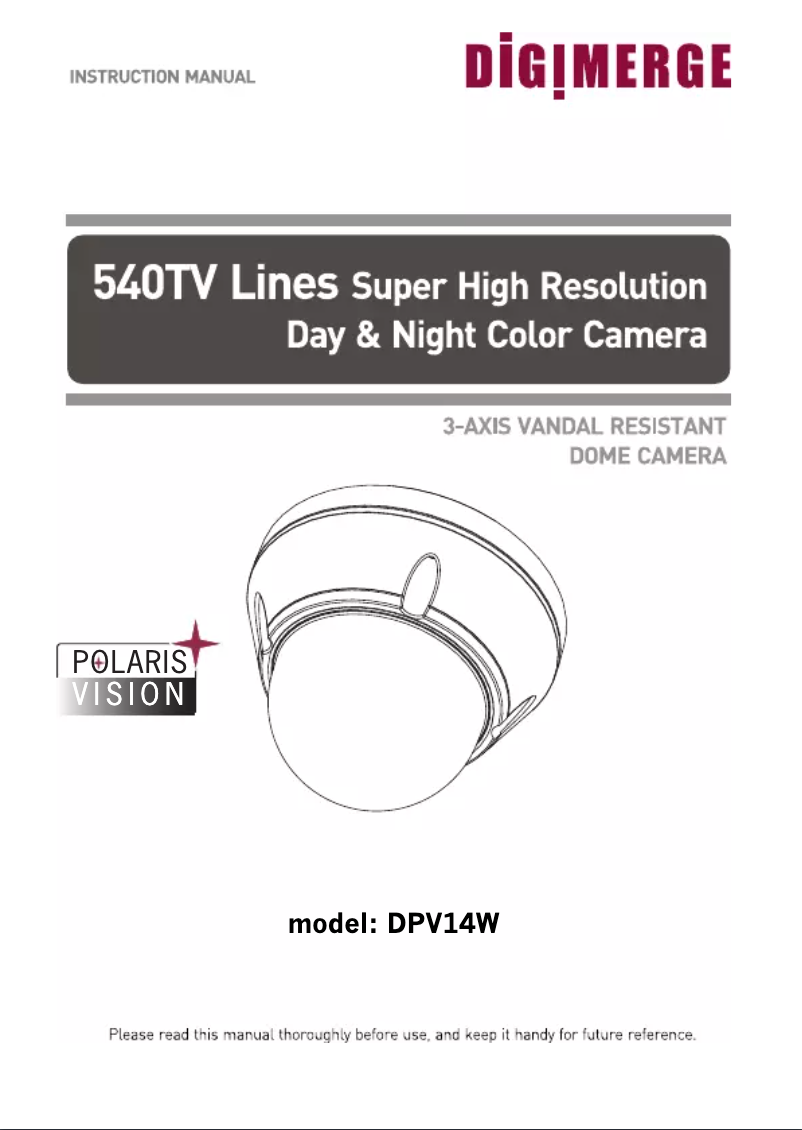 Image de la première page du manuel de l'appareil Pinnacle DPV14W