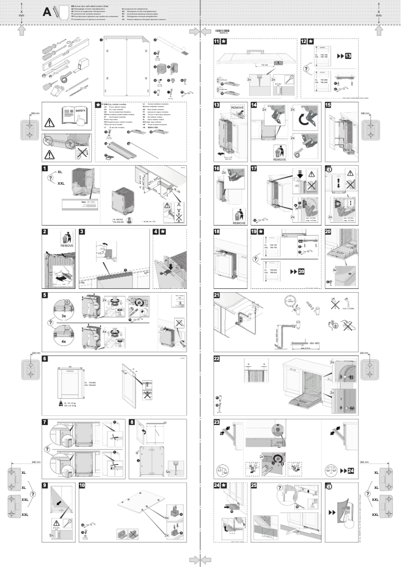 Page n°1 - Guide d'installation Asko DSD644GXXL