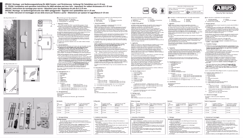 Image de la première page du manuel de l'appareil FTS206