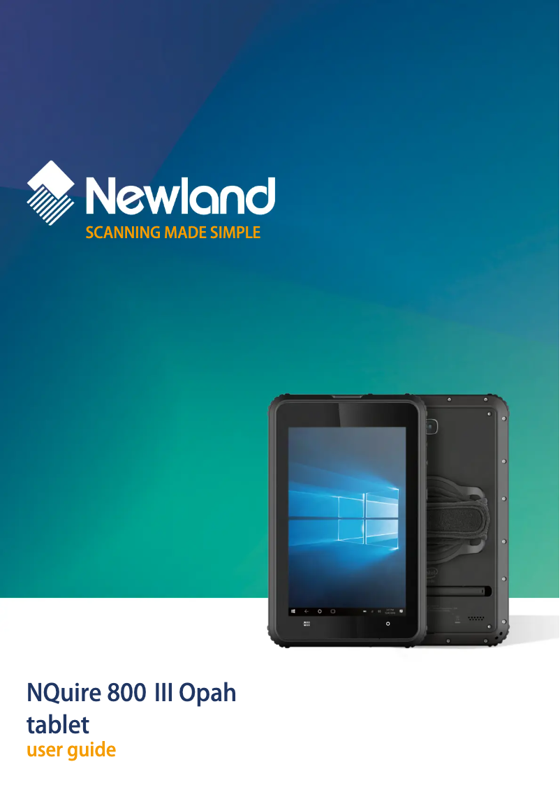 Page n°1 - Manuel utilisateur Newland NQuire 800 III Opah