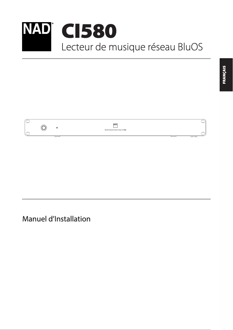 Image de la première page du manuel de l'appareil CI 580 V2
