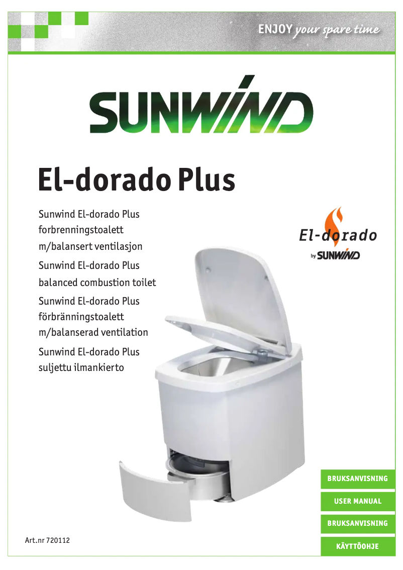 Page 1 de la notice Manuel utilisateur Sunwind El-dorado Plus