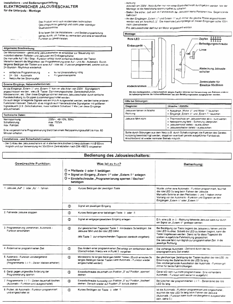 Page n°1 - Manuel utilisateur Ehmann ROLLO Comfort 24