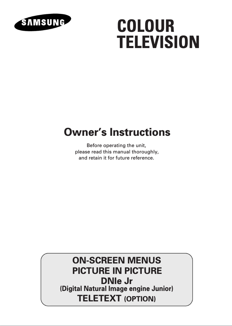 Page 1 de la notice Manuel utilisateur Samsung CS-21M20EQ