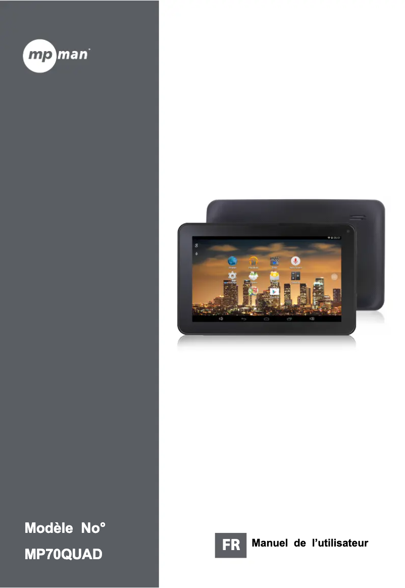 Image de la première page du manuel de l'appareil MP70QUAD