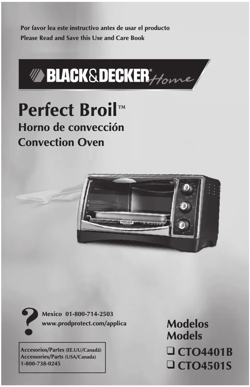Page 1 de la notice Manuel utilisateur Black & Decker CTO4401B