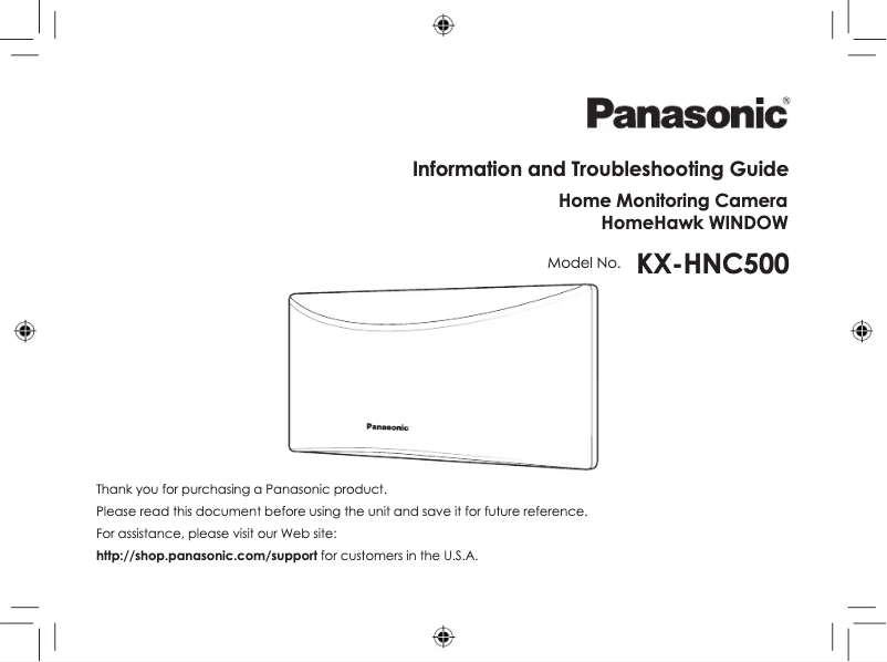 Page 1 de la notice Manuel utilisateur Panasonic KX-HNC500