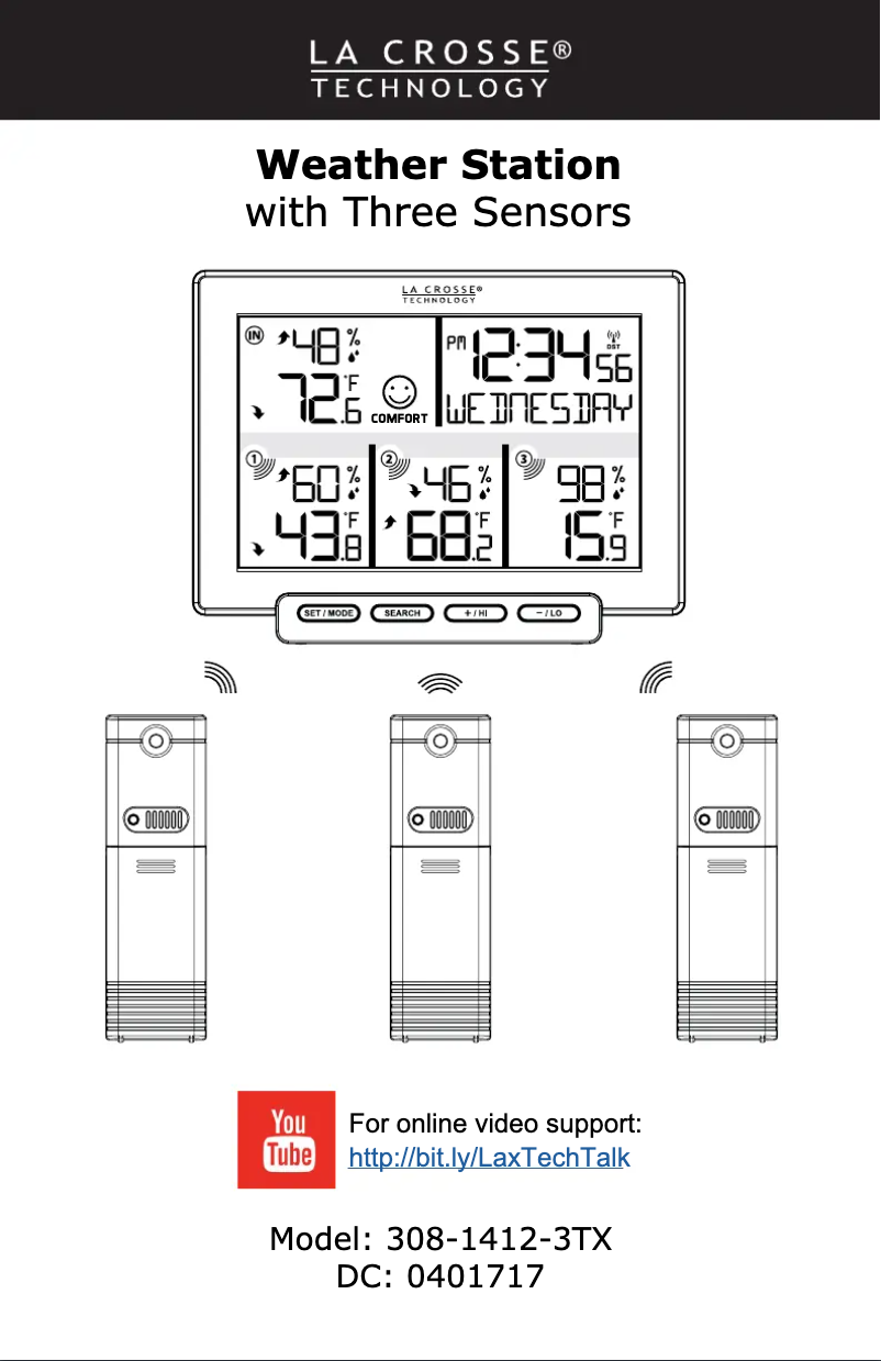 Image de la première page du manuel de l'appareil 308-1412-3TXV2