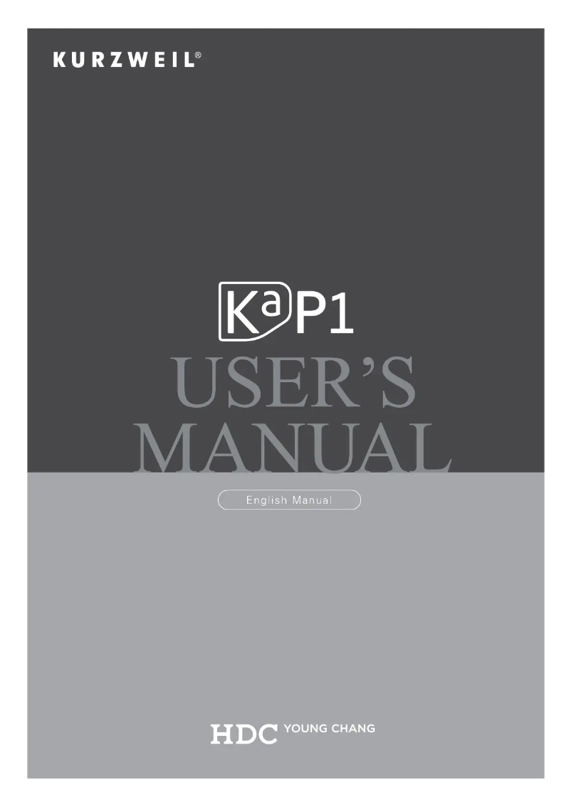 Image de la première page du manuel de l'appareil KaP1