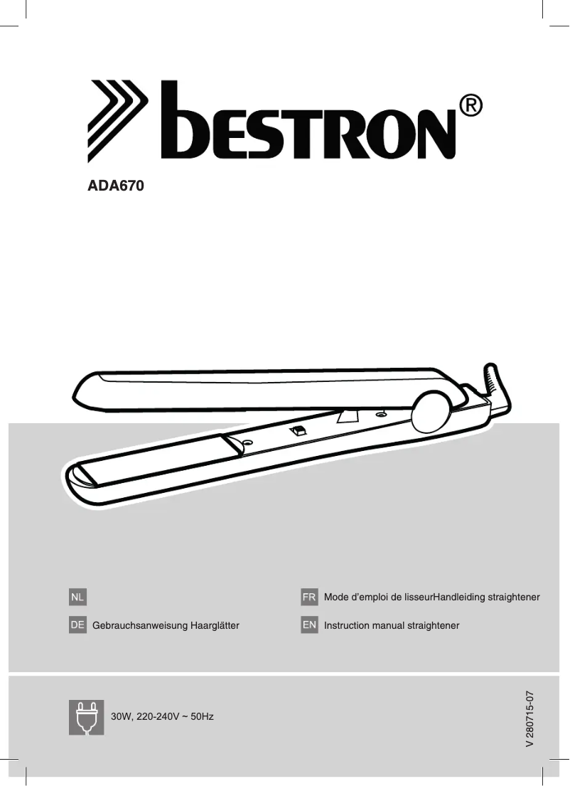 Página 1 del manual Manual de usuario Bestron ADA670