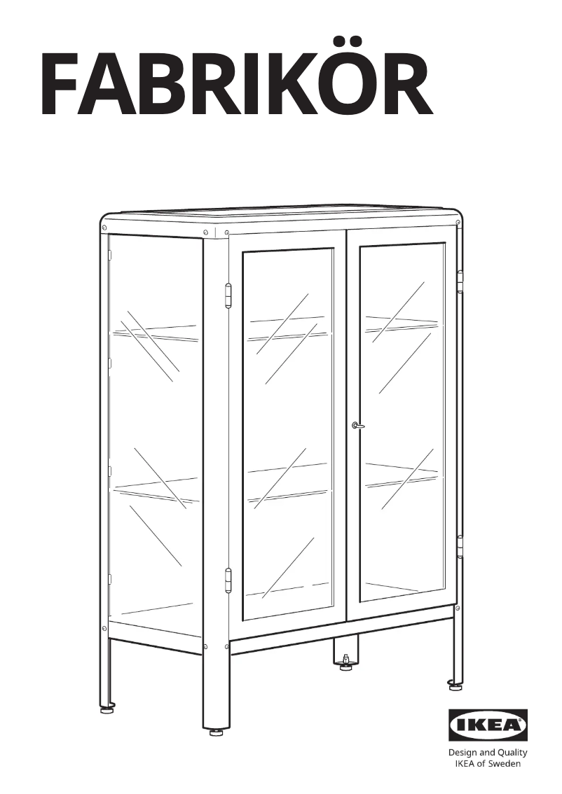 Image de la première page du manuel de l'appareil FABRIKÖR 003.631.71