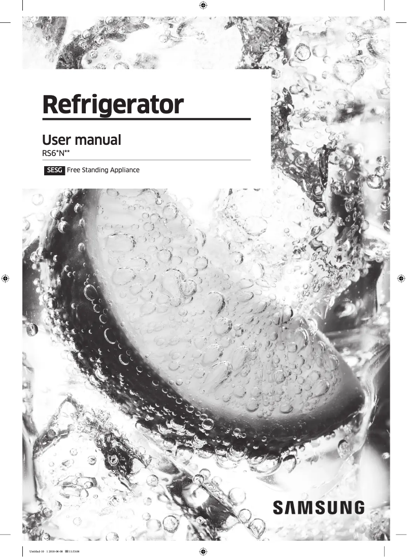 Page n°1 - Manuel utilisateur Samsung RS67N8211S9