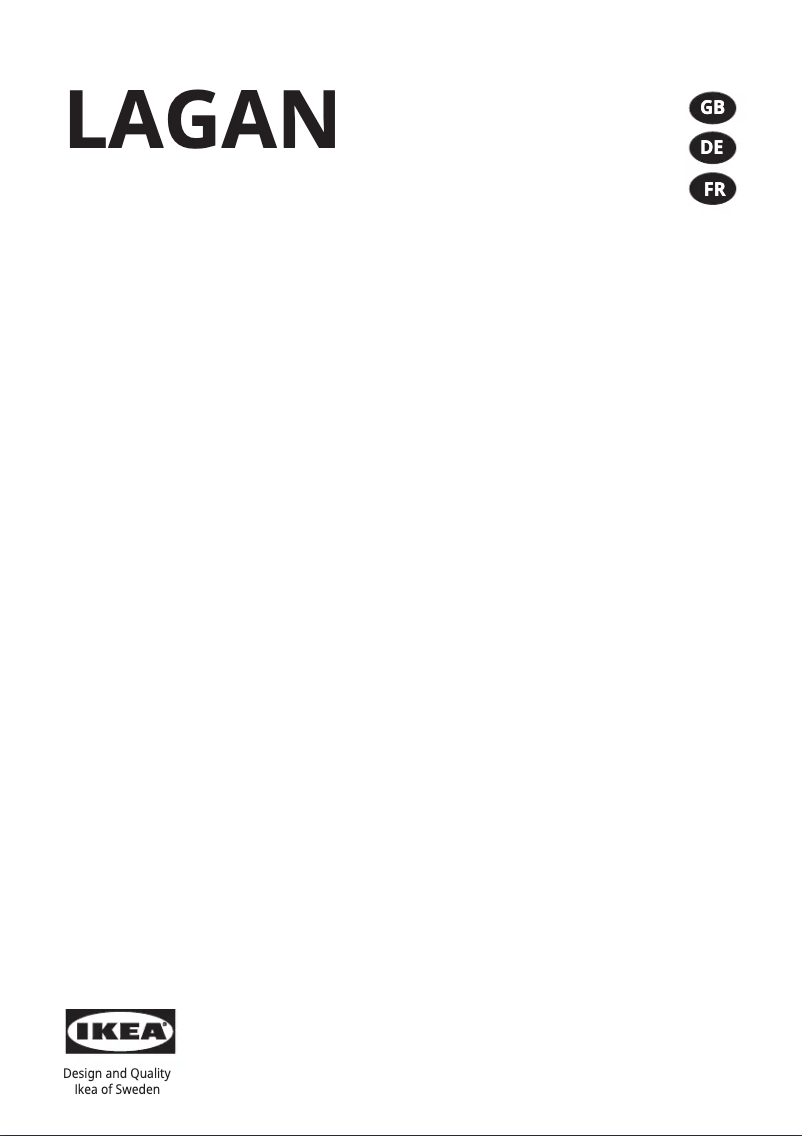 Page 1 de la notice Manuel utilisateur Ikea LAGAN 905.479.63