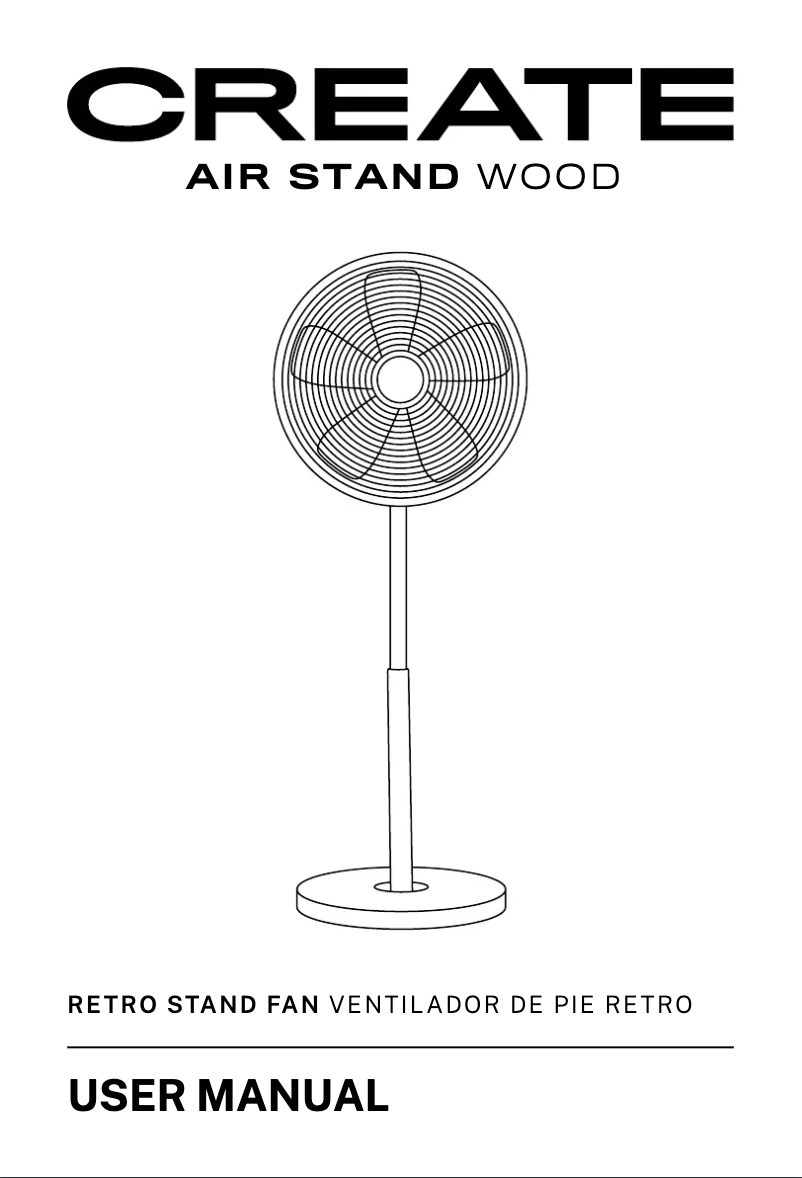 Página 1 del manual Manual de usuario Create AIR STAND WOOD