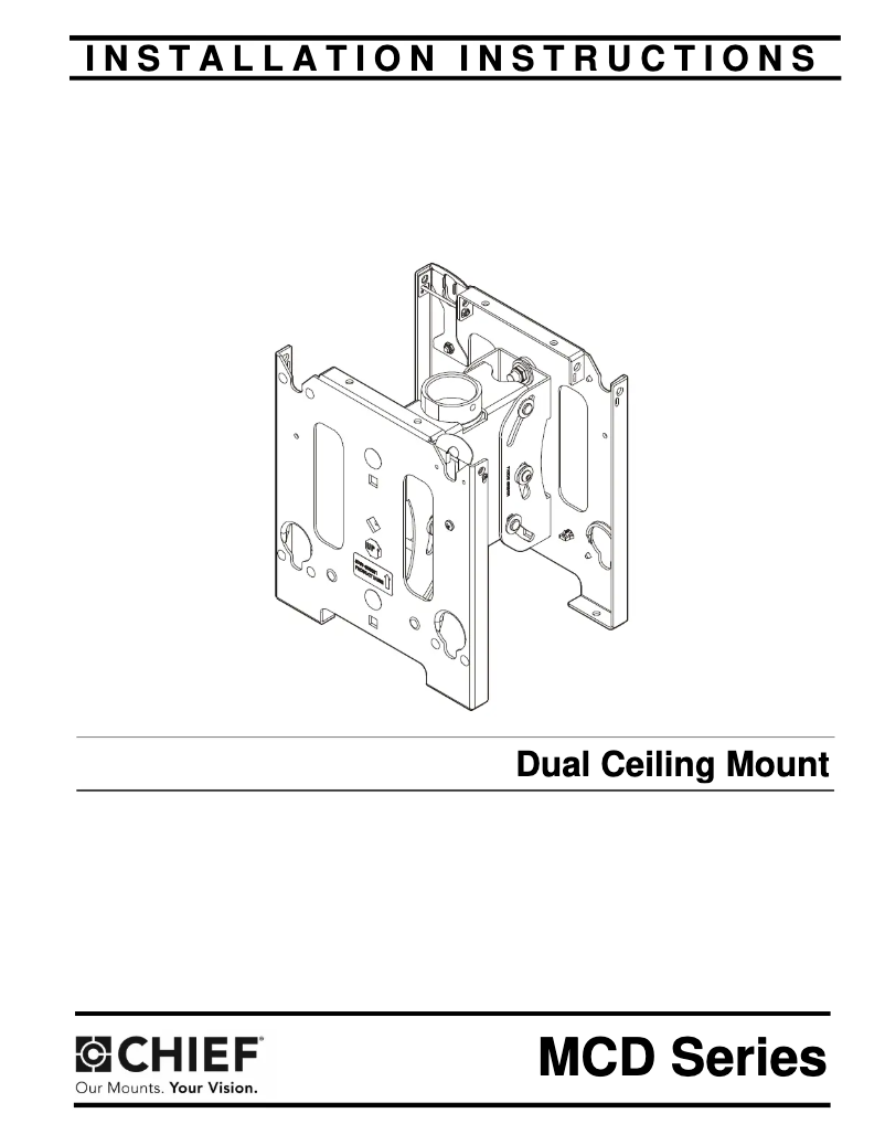 Page n°1 - Manuel utilisateur Chief MCD6364