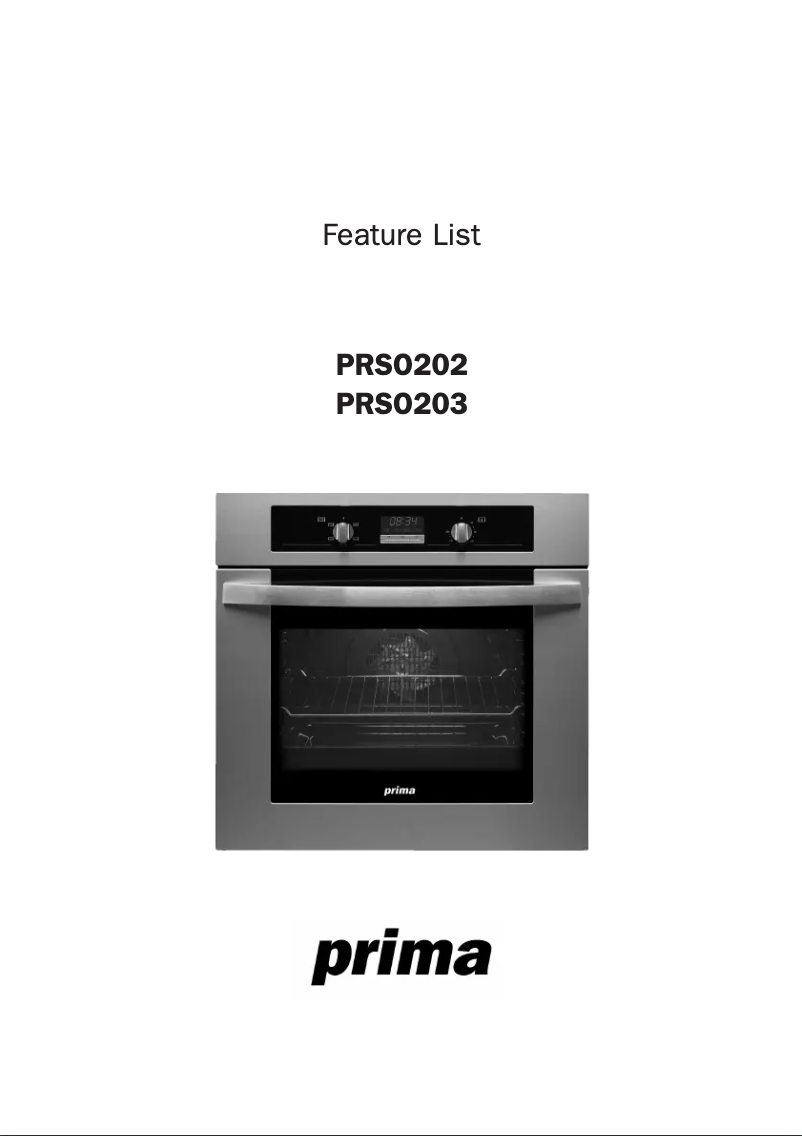 Image de la première page du manuel de l'appareil PRSO202