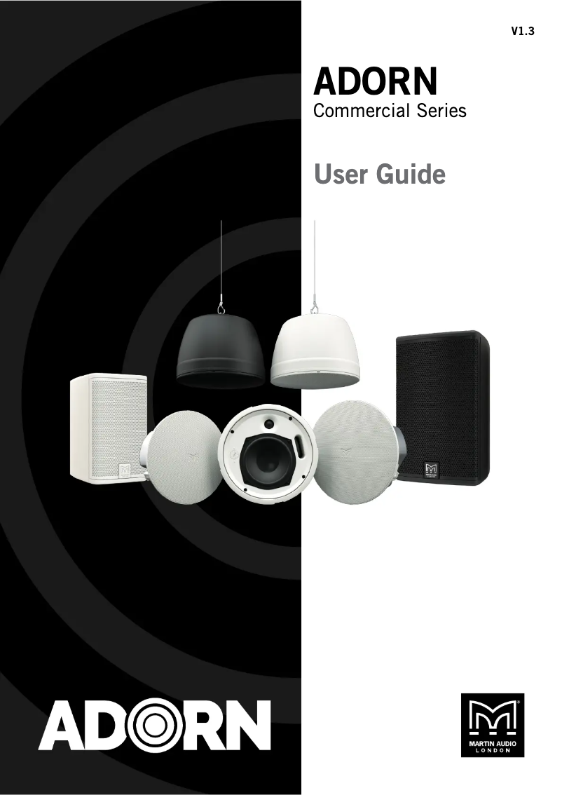 Page n°1 - Manuel utilisateur Martin Audio Adorn A40T