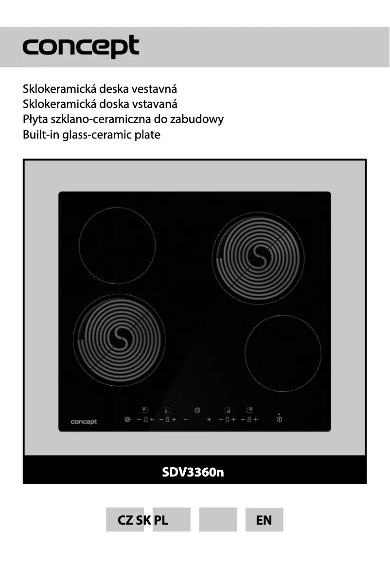 Page 1 de la notice Manuel utilisateur Concept sdv3360n