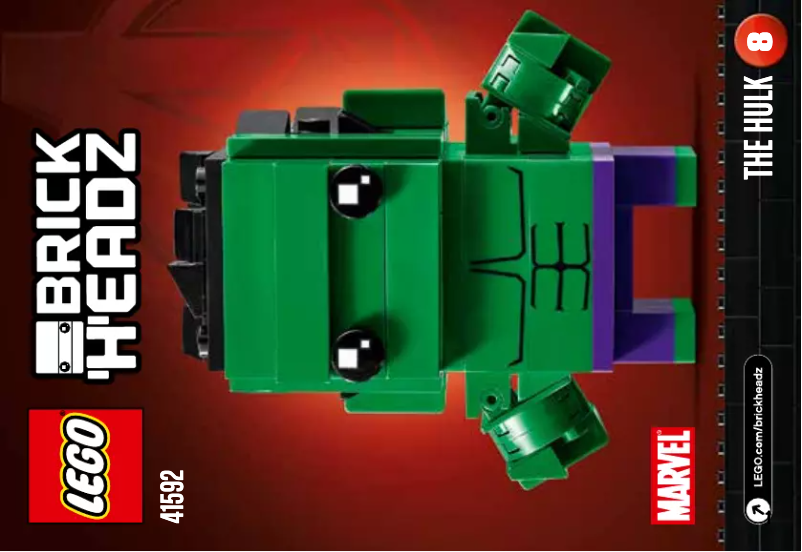 Page 1 de la notice Consignes visuelles Lego The Hulk 41592