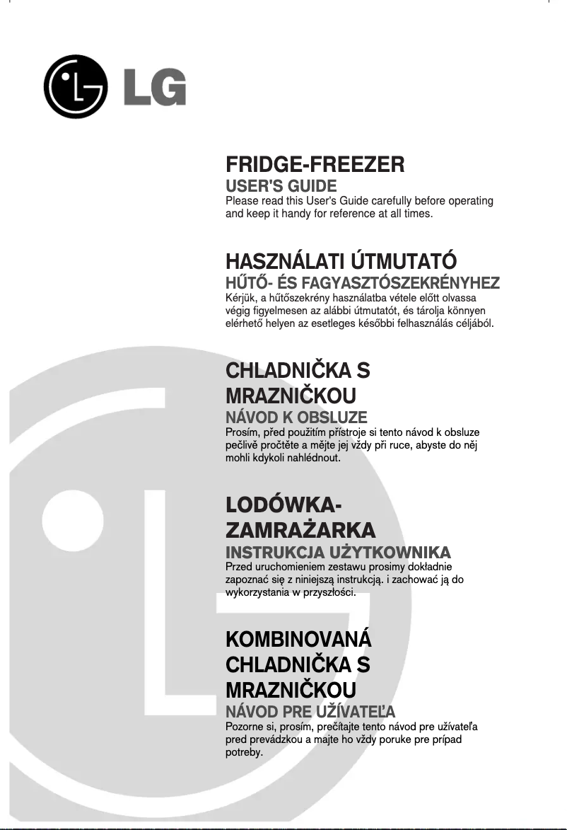 Image de la première page du manuel de l'appareil GR-F459BLQW