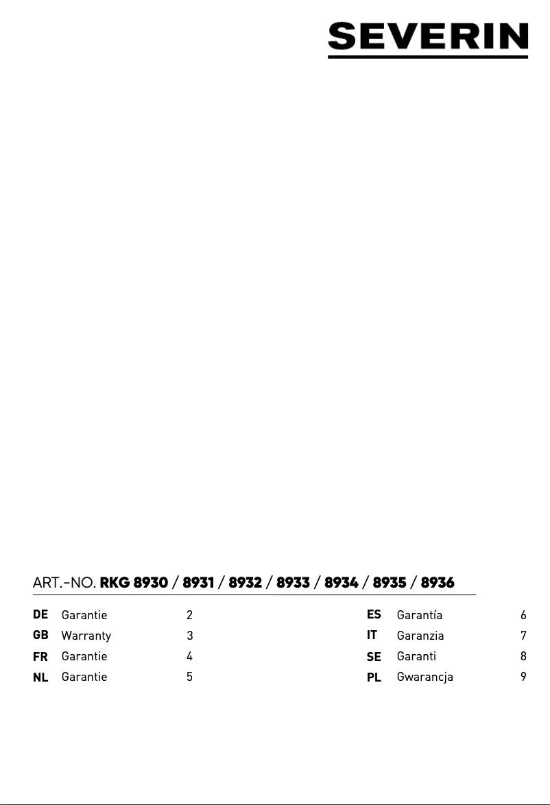 Image de la première page du manuel de l'appareil RKG 8930