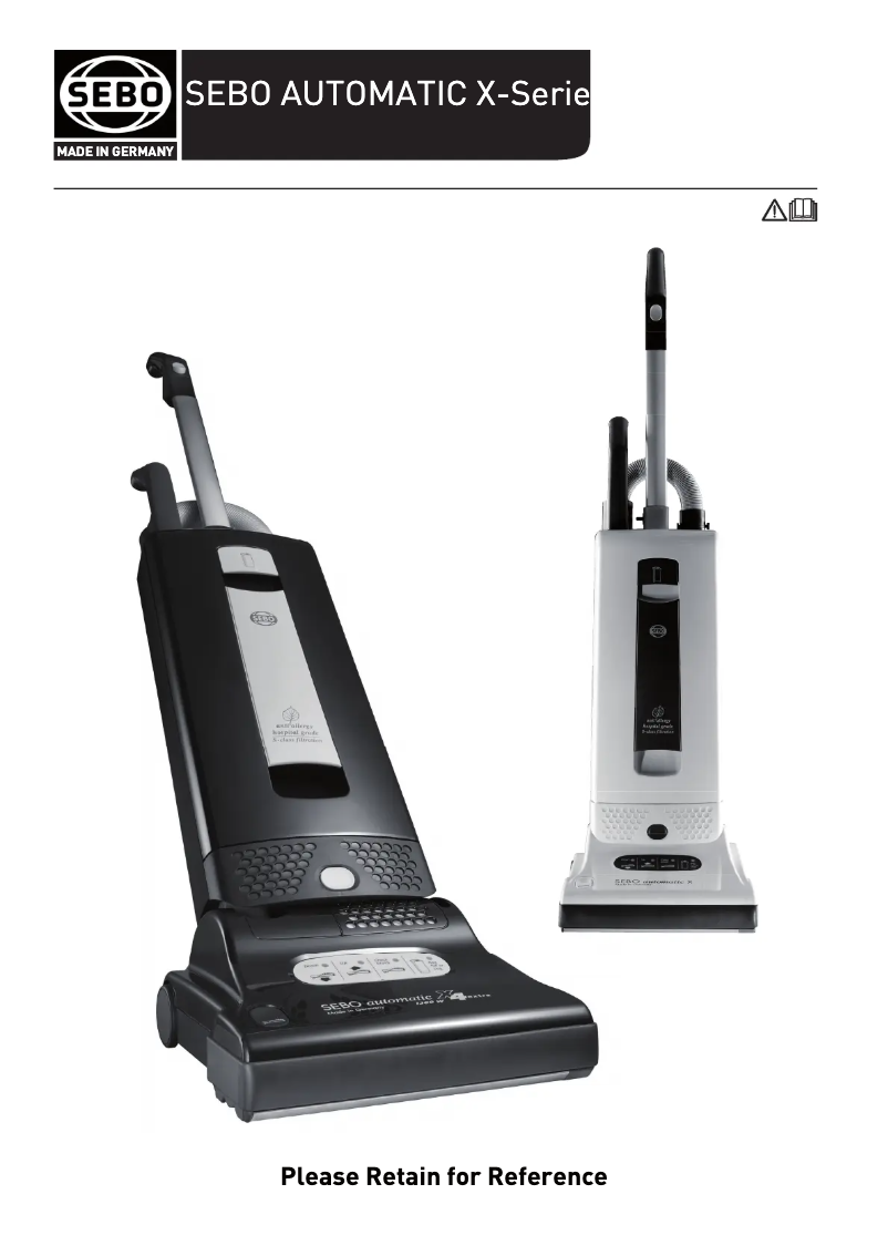 Page 1 de la notice Manuel utilisateur Sebo D2 TITAN ECO