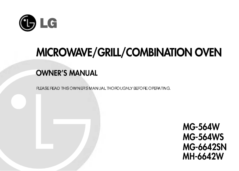 Page n°1 - Manuel utilisateur LG MH-6642W