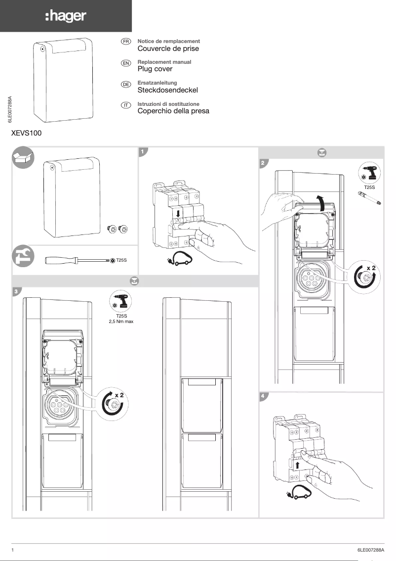 Page n°1 - Manuel utilisateur Hager XEVS100