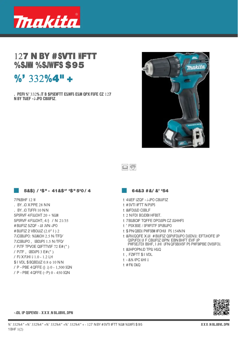 Image de la première page du manuel de l'appareil DF332DSAJ