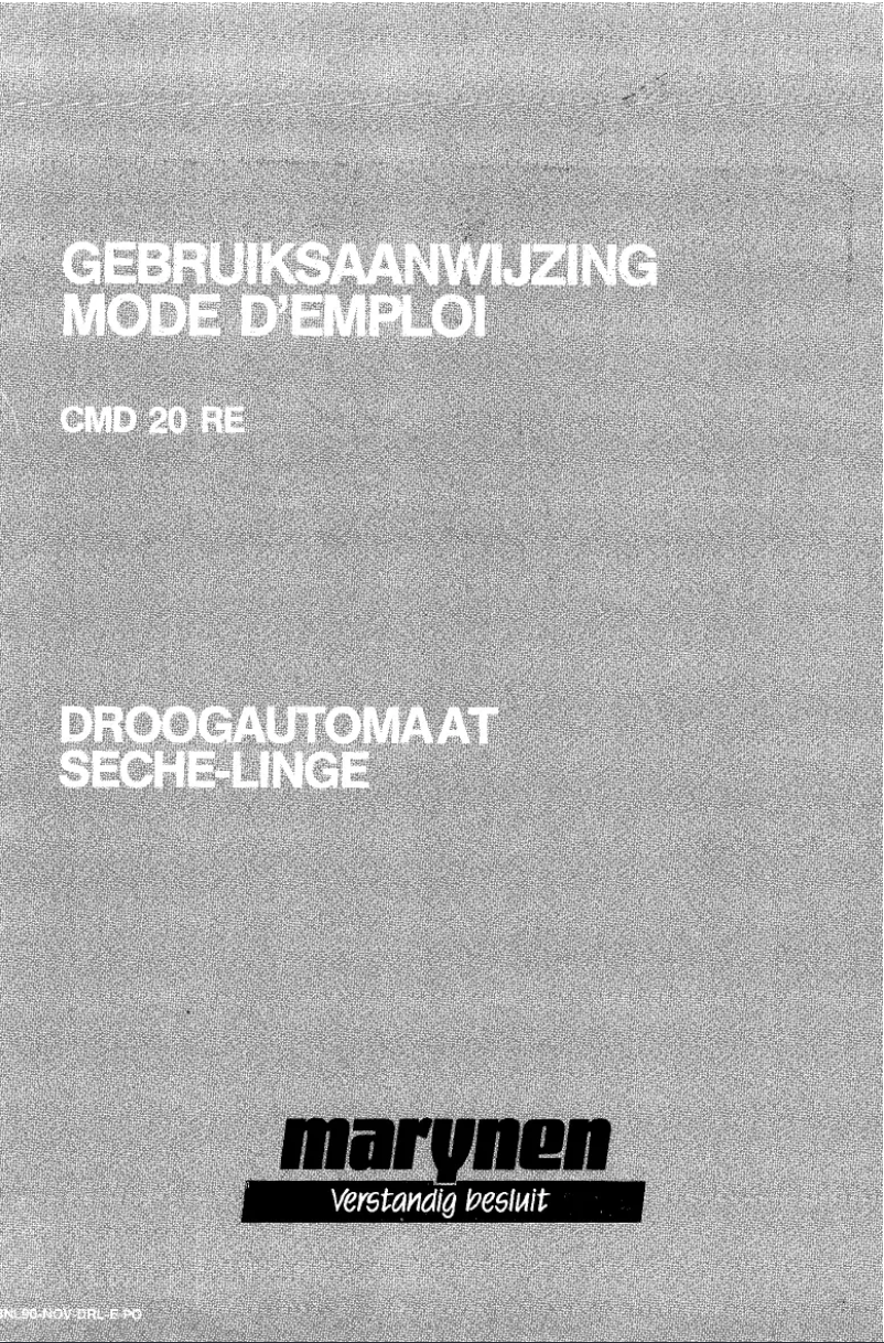 Imagen de la primera página del manual del dispositivo CMD 20 RE