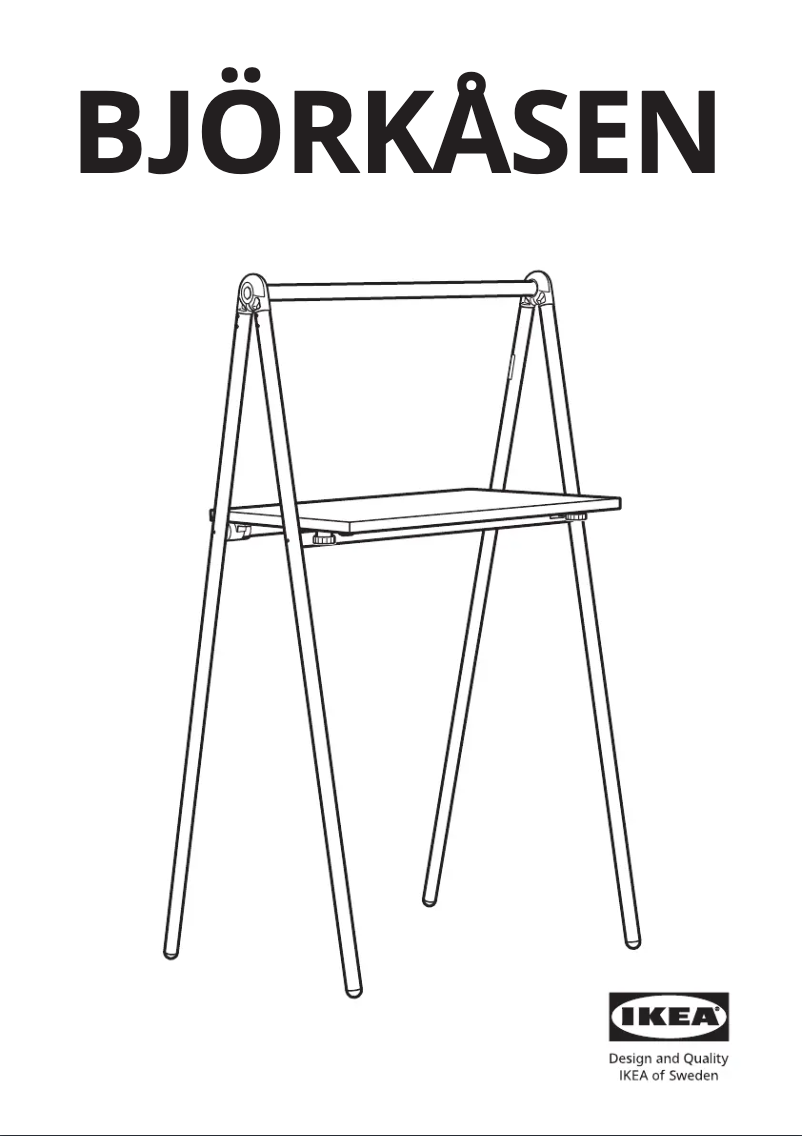 Page 1 de la notice Manuel utilisateur Ikea BJÖRKÅSEN 405.264.06