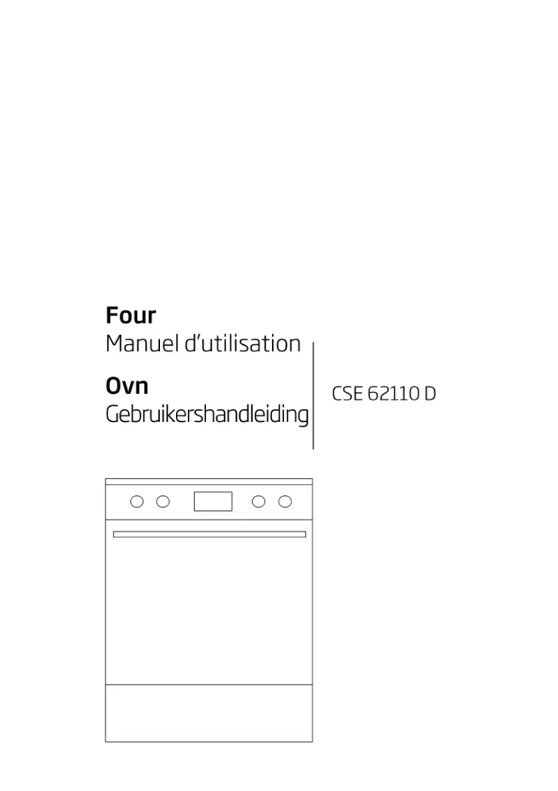Image de la première page du manuel de l'appareil CSE 62110