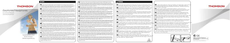 Image de la première page du manuel de l'appareil EAR3214