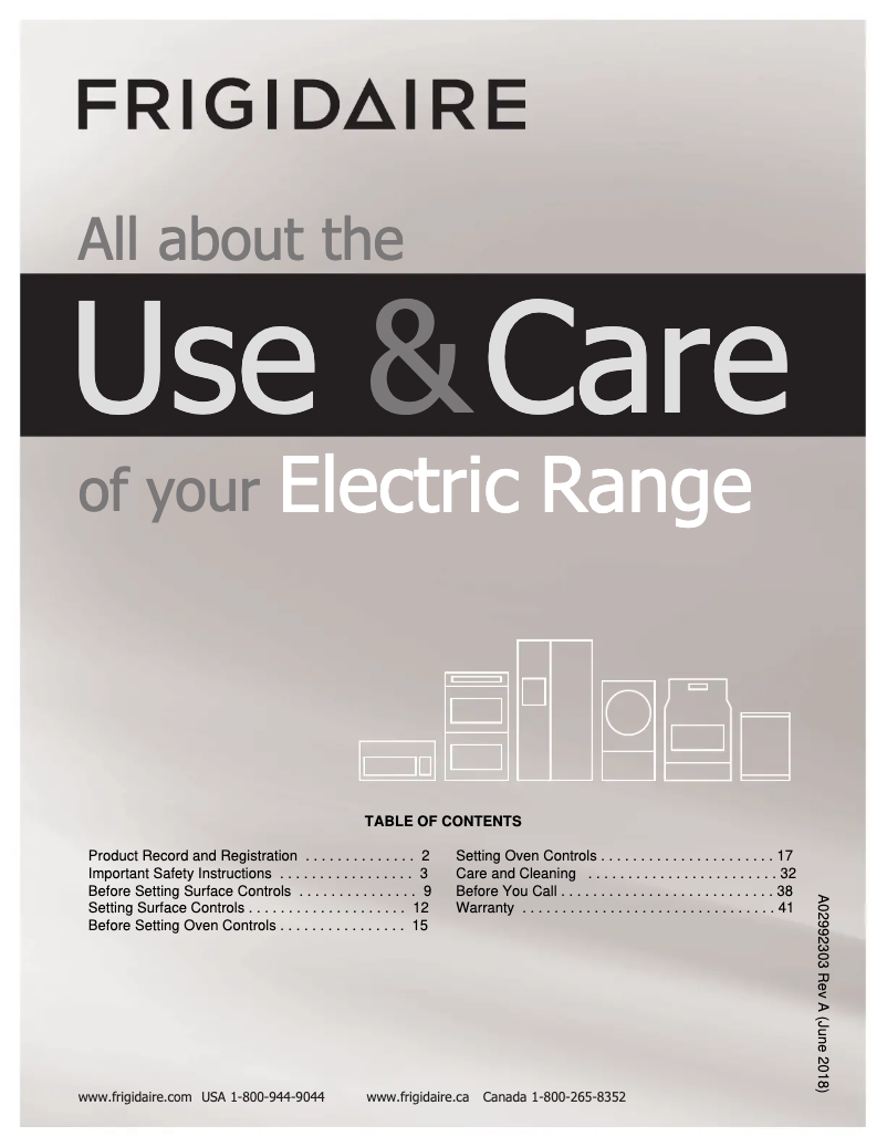 Página 1 del manual Manual de usuario Frigidaire FPEH3077RF