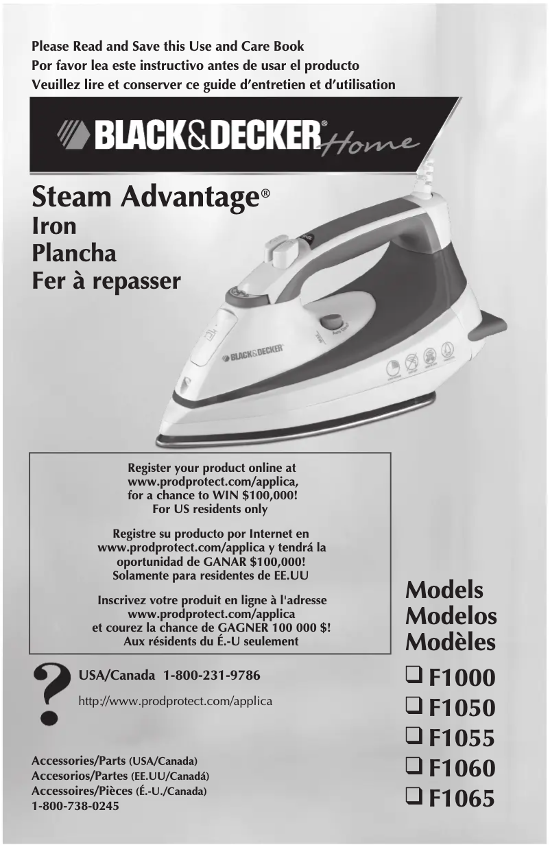 Image de la première page du manuel de l'appareil F1050