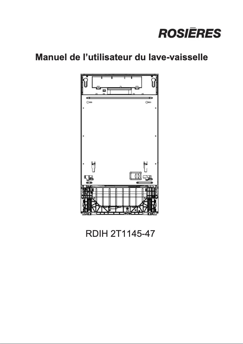 Page 1 de la notice Manuel utilisateur Rosieres RDIH 2T1145