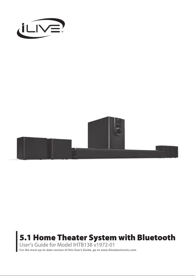 Page 1 de la notice Manuel utilisateur iLive IHTB138