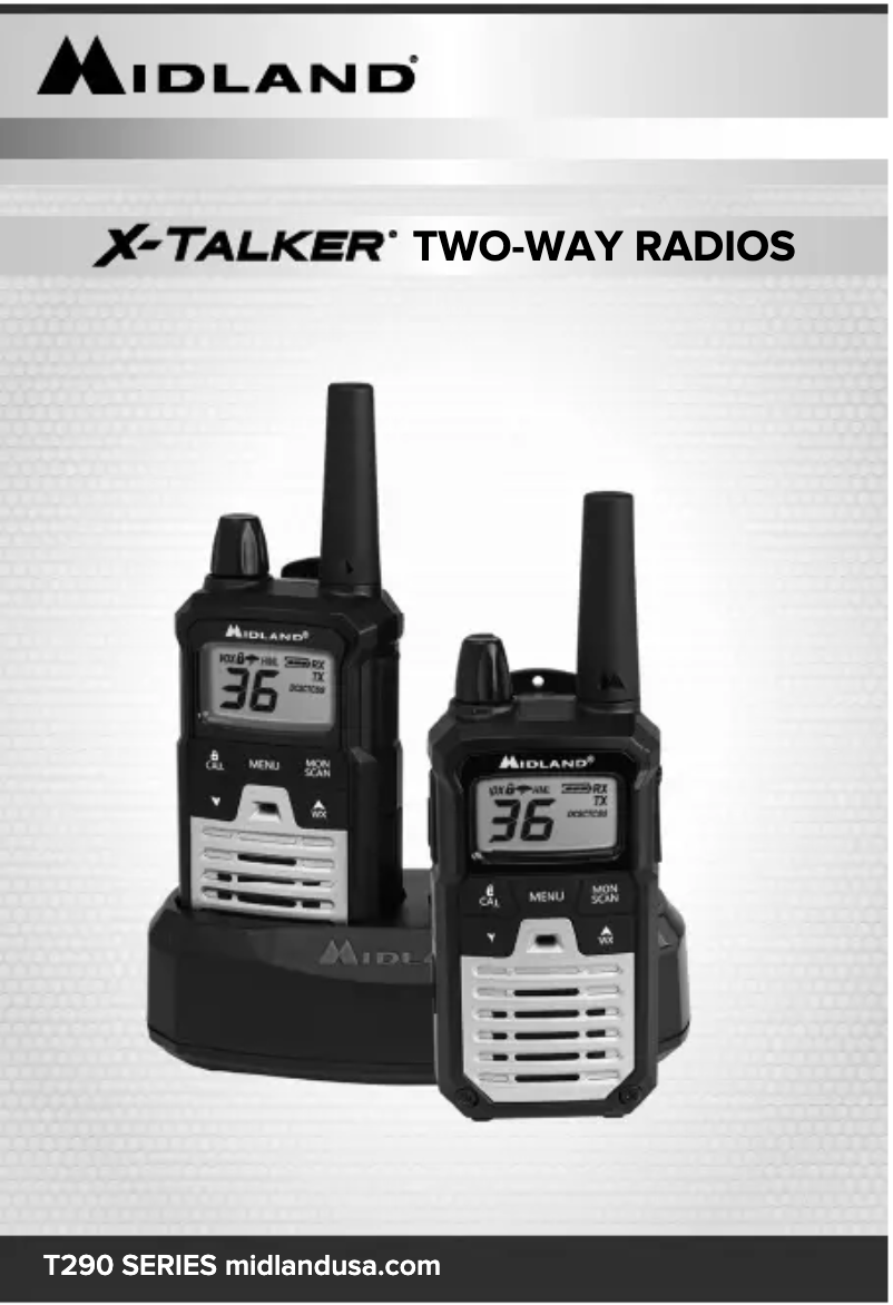 Page 1 de la notice Manuel utilisateur Midland X-Talker T290