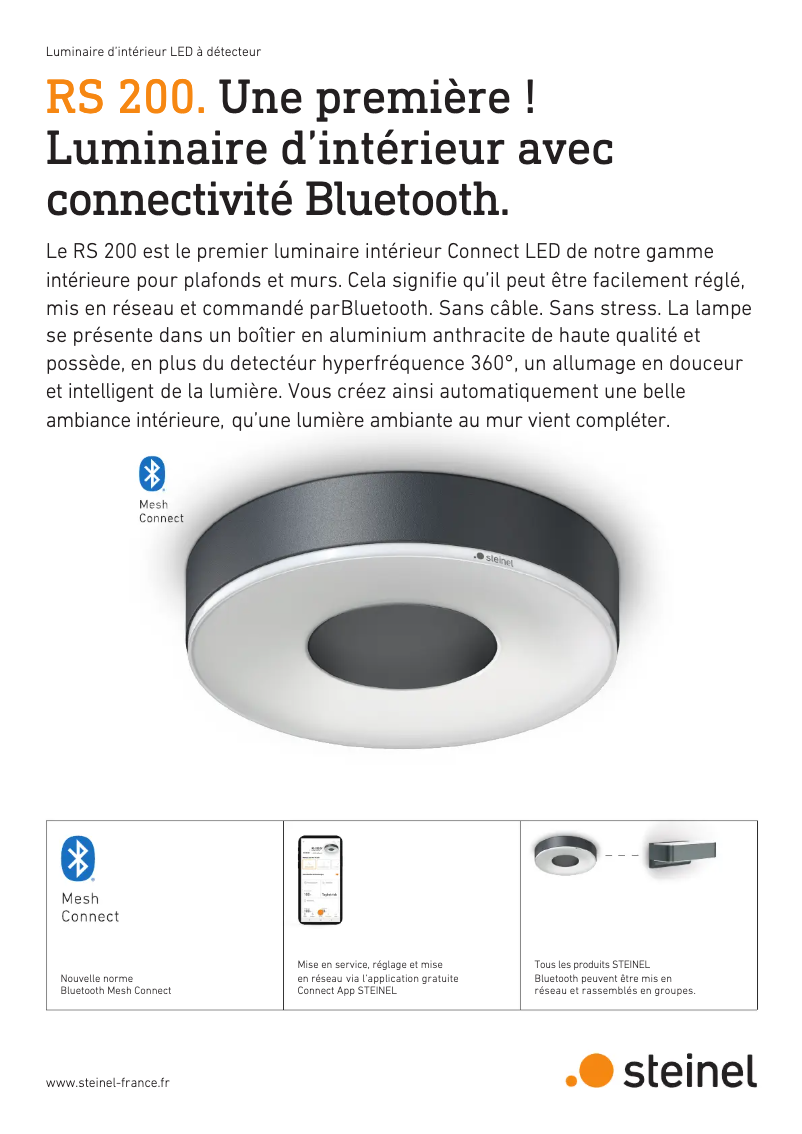 Page 1 de la notice Brochure Steinel RS 200 SC