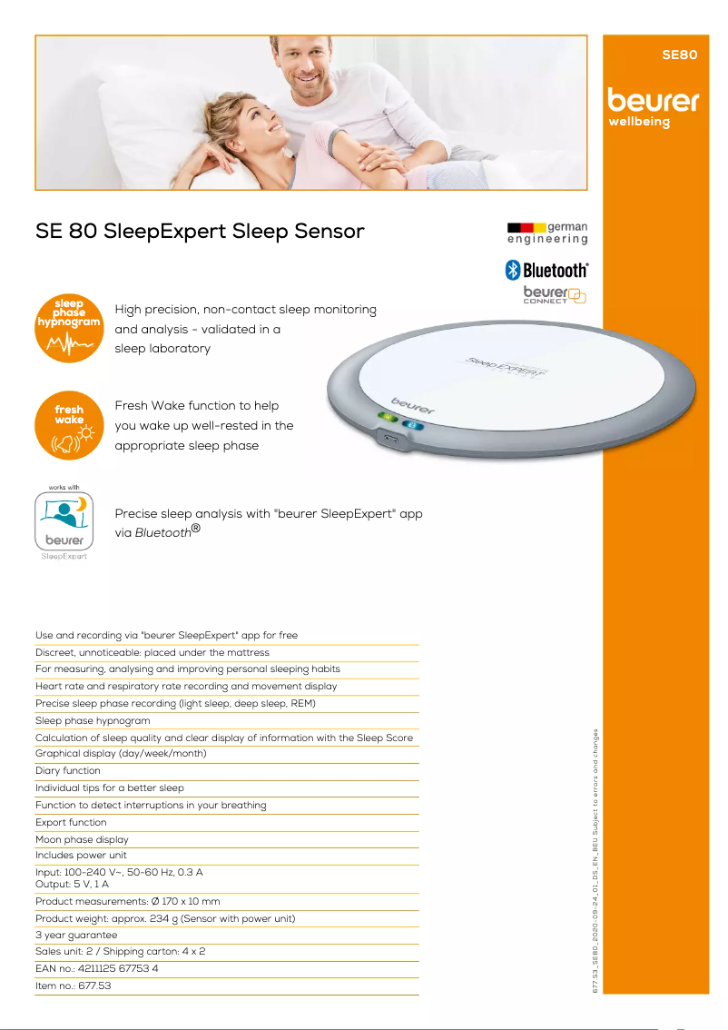 Image de la première page du manuel de l'appareil SE 80