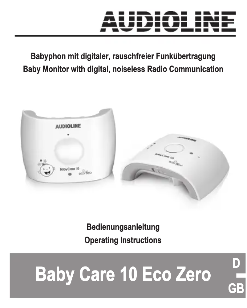 Page n°1 - Manuel utilisateur Audioline Baby Care 10 Eco Zero