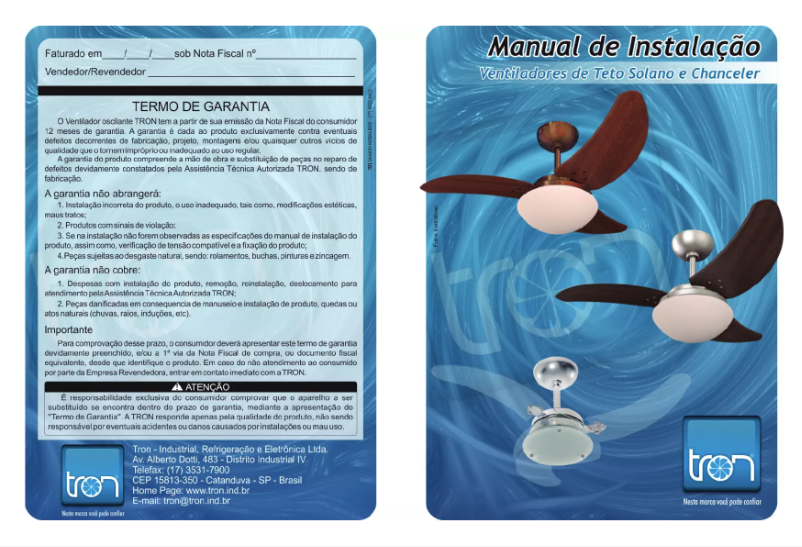 Page n°1 - Manuel utilisateur Tron Solano