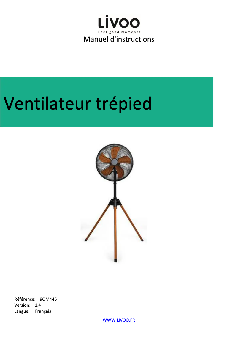 Page n°1 - Manuel utilisateur Livoo DOM446