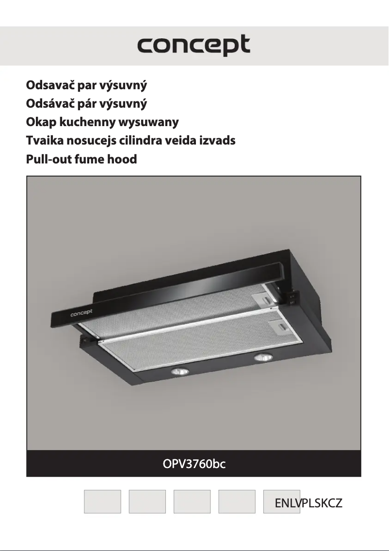 Page n°1 - Manuel utilisateur Concept OPV3760BC